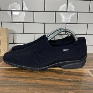 Ara Pam Womens UK 7 Shoes Black Stretch Fabric GTX Luftpolster Slip On Loafer